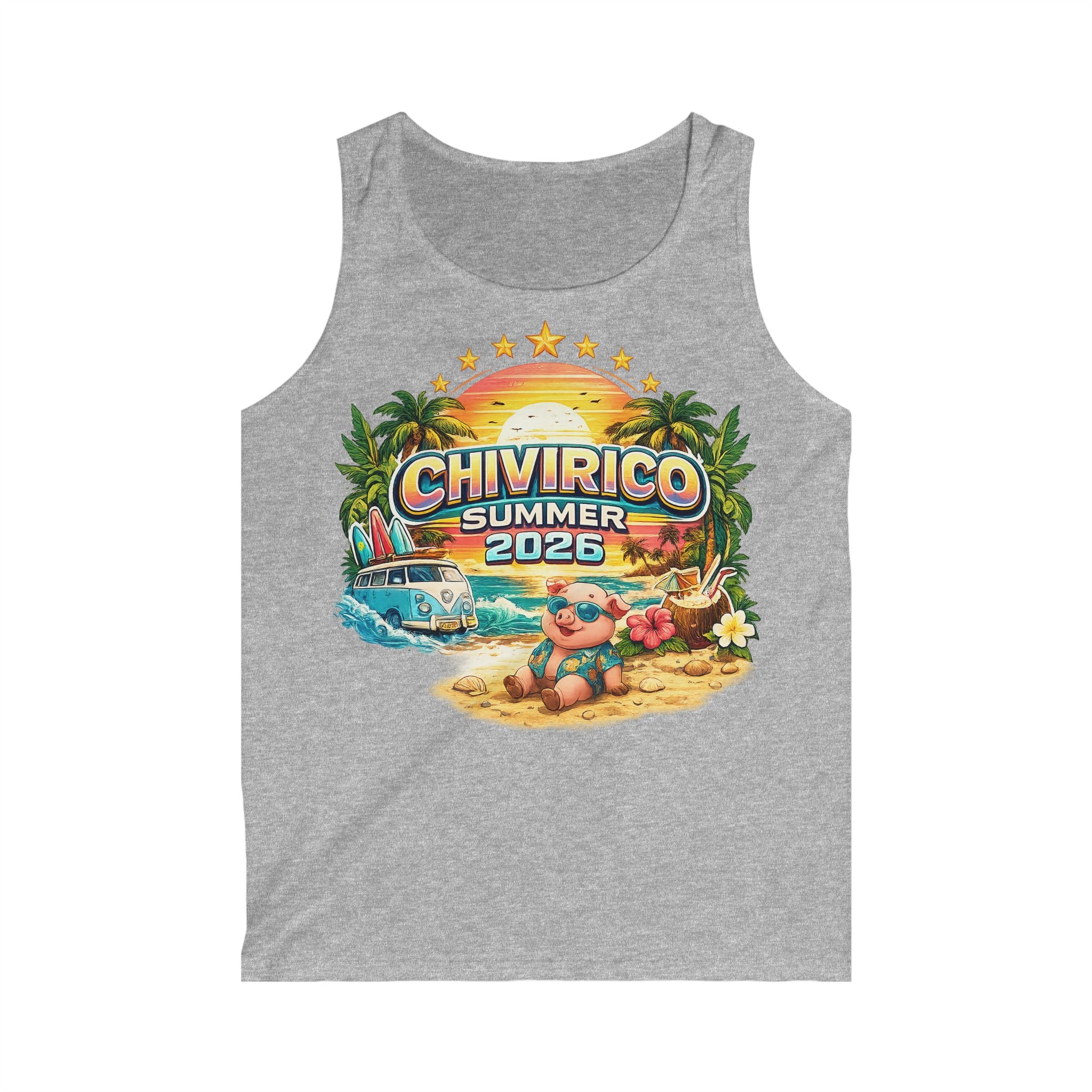Chivirico Summer 2026 Tank Top — Retro Beach Vacation Graphic