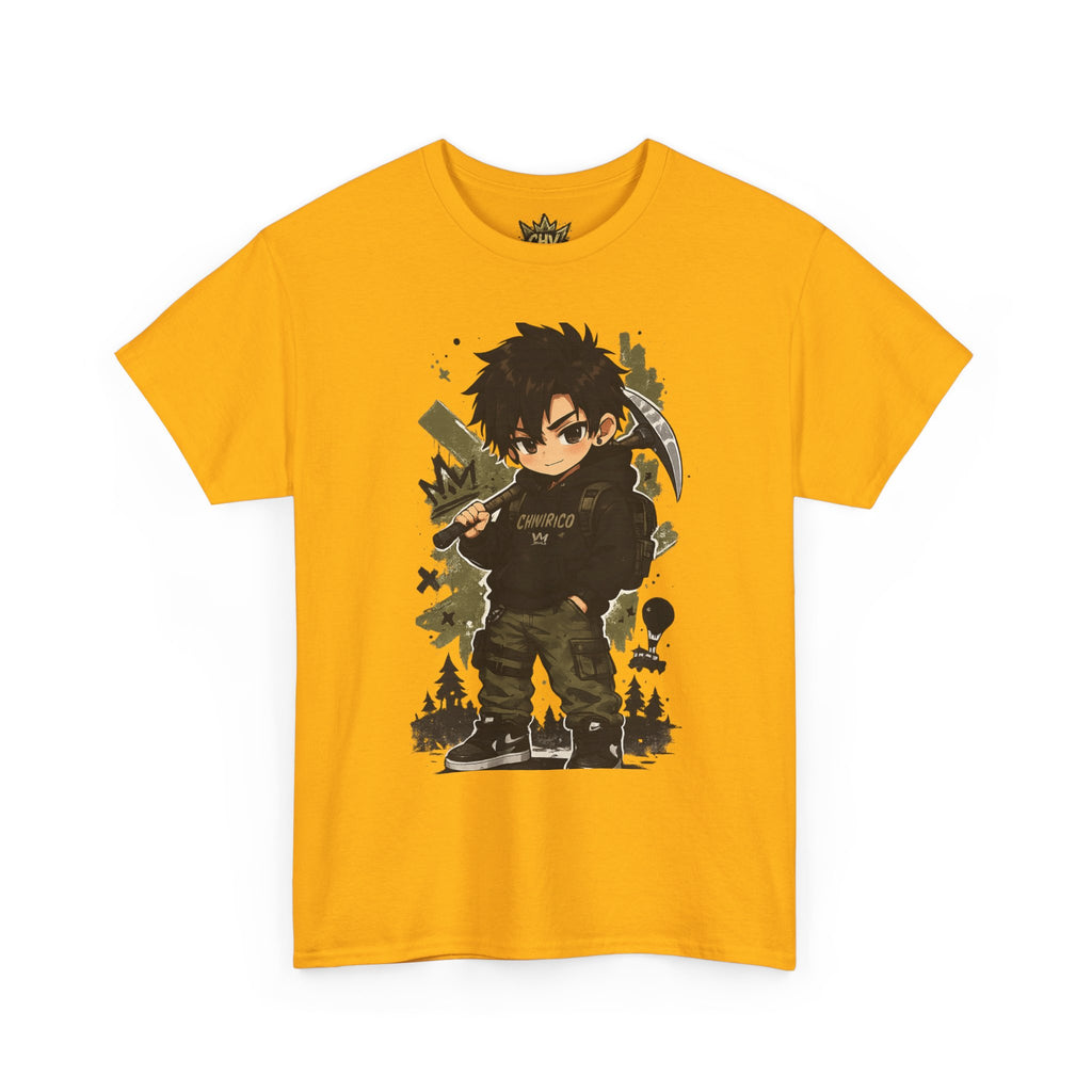 Anime Scout Tee — Chibi Soldier Graphic Shirt with "CHV" Crown Backprint