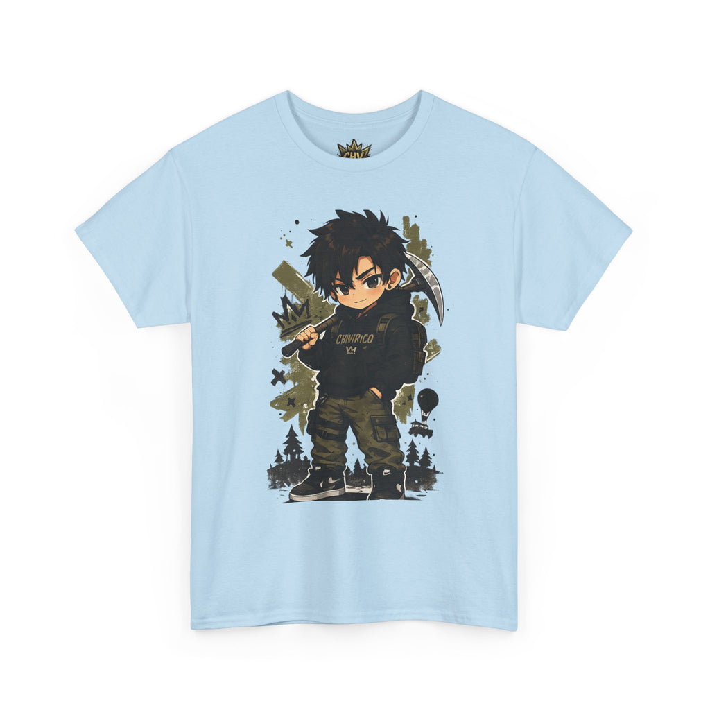 Anime Scout Tee — Chibi Soldier Graphic Shirt with "CHV" Crown Backprint