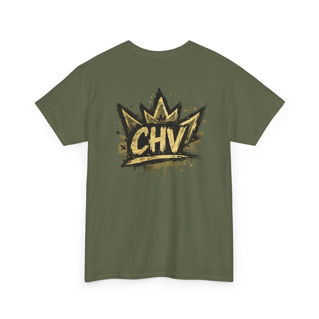 Anime Scout Tee — Chibi Soldier Graphic Shirt with "CHV" Crown Backprint