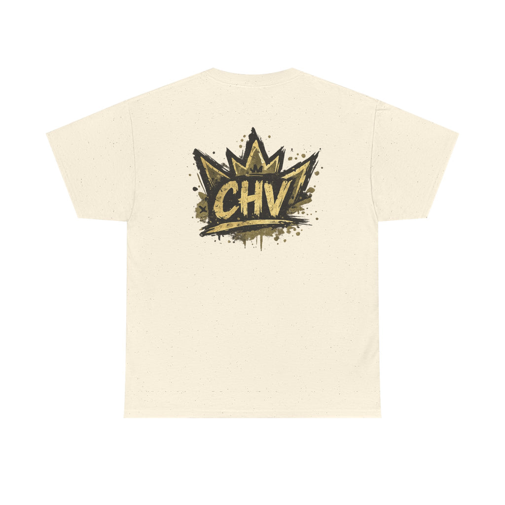 Anime Scout Tee — Chibi Soldier Graphic Shirt with "CHV" Crown Backprint
