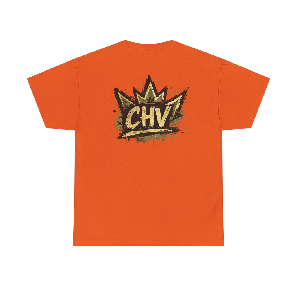 Anime Scout Tee — Chibi Soldier Graphic Shirt with "CHV" Crown Backprint