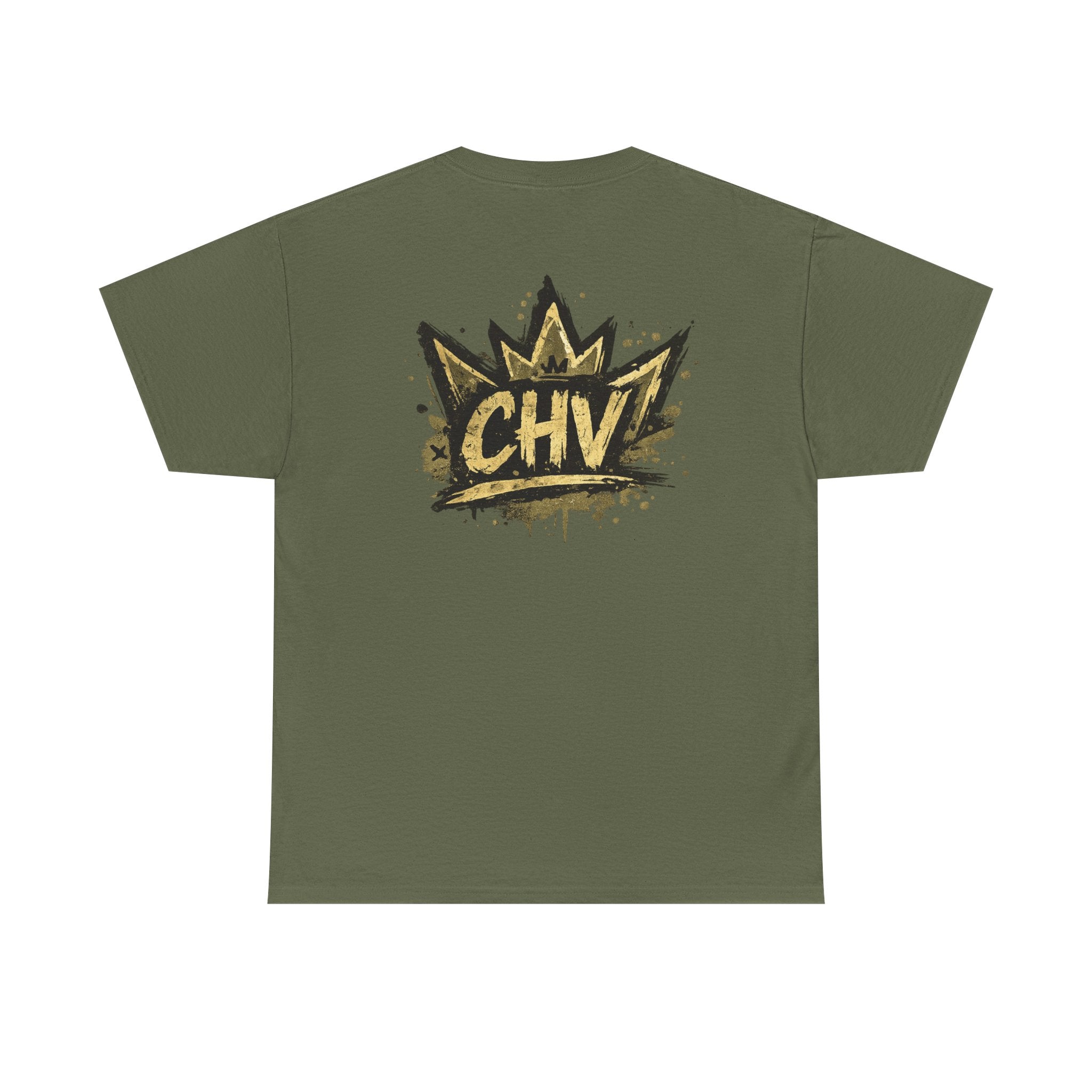 Anime Scout Tee — Chibi Soldier Graphic Shirt with "CHV" Crown Backprint