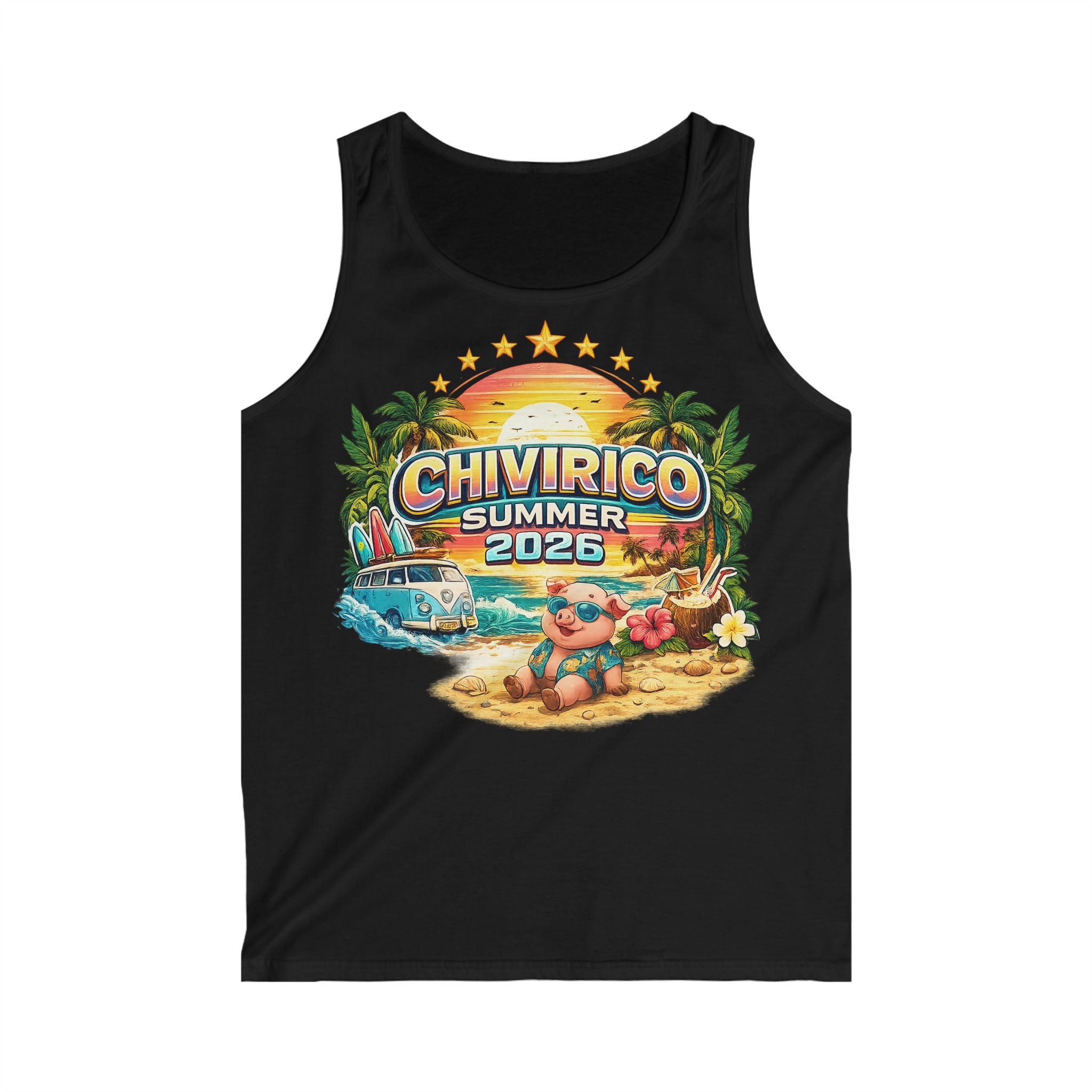 Chivirico Summer 2026 Tank Top — Retro Beach Vacation Graphic