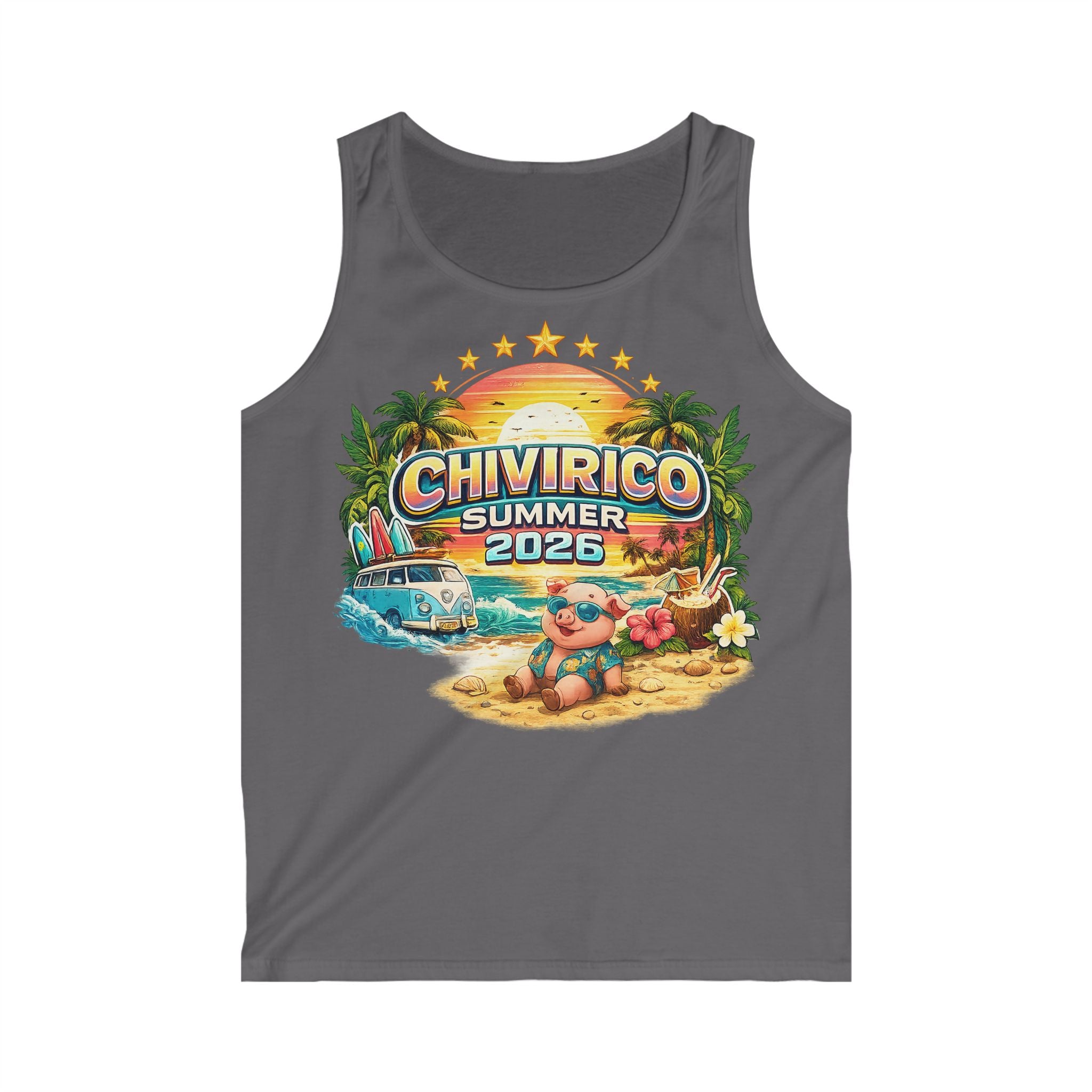 Chivirico Summer 2026 Tank Top — Retro Beach Vacation Graphic