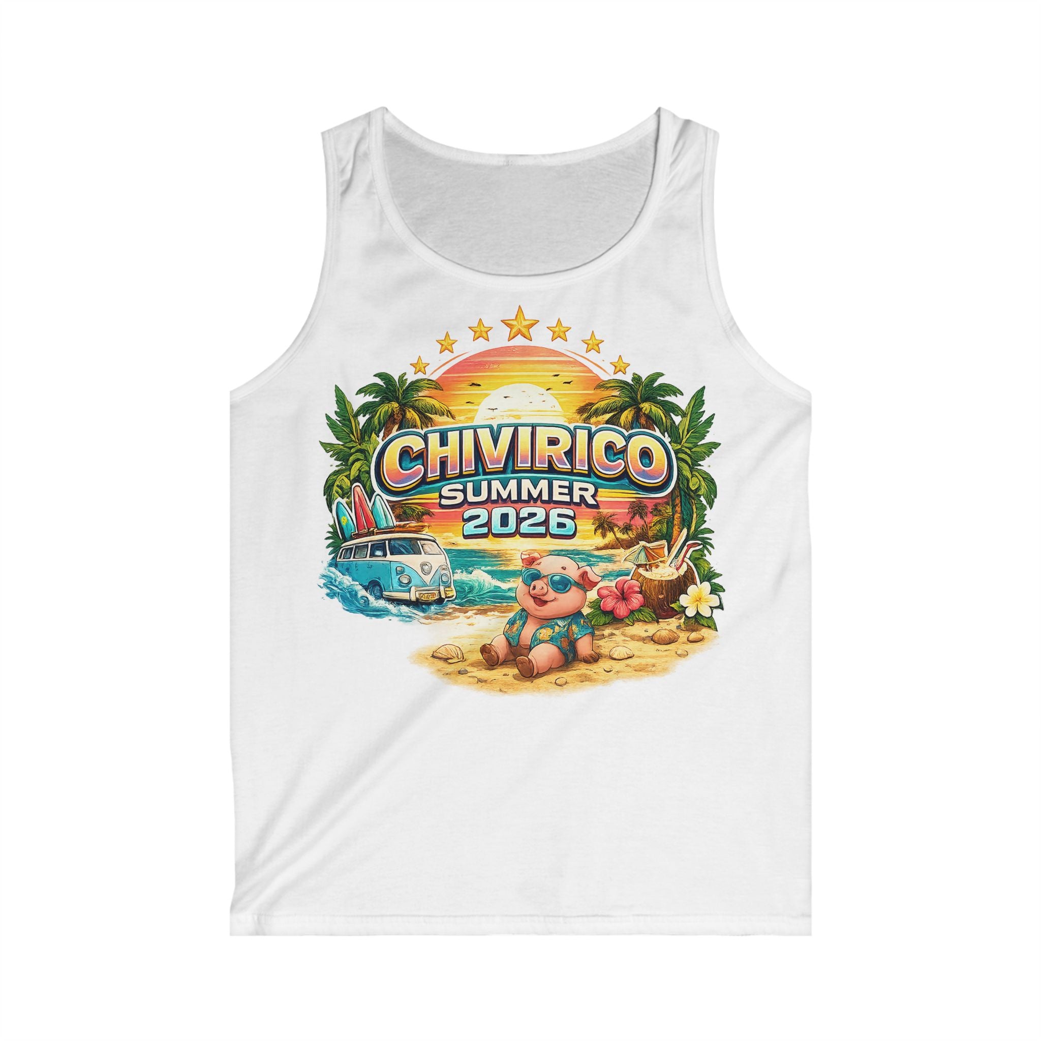 Chivirico Summer 2026 Tank Top — Retro Beach Vacation Graphic