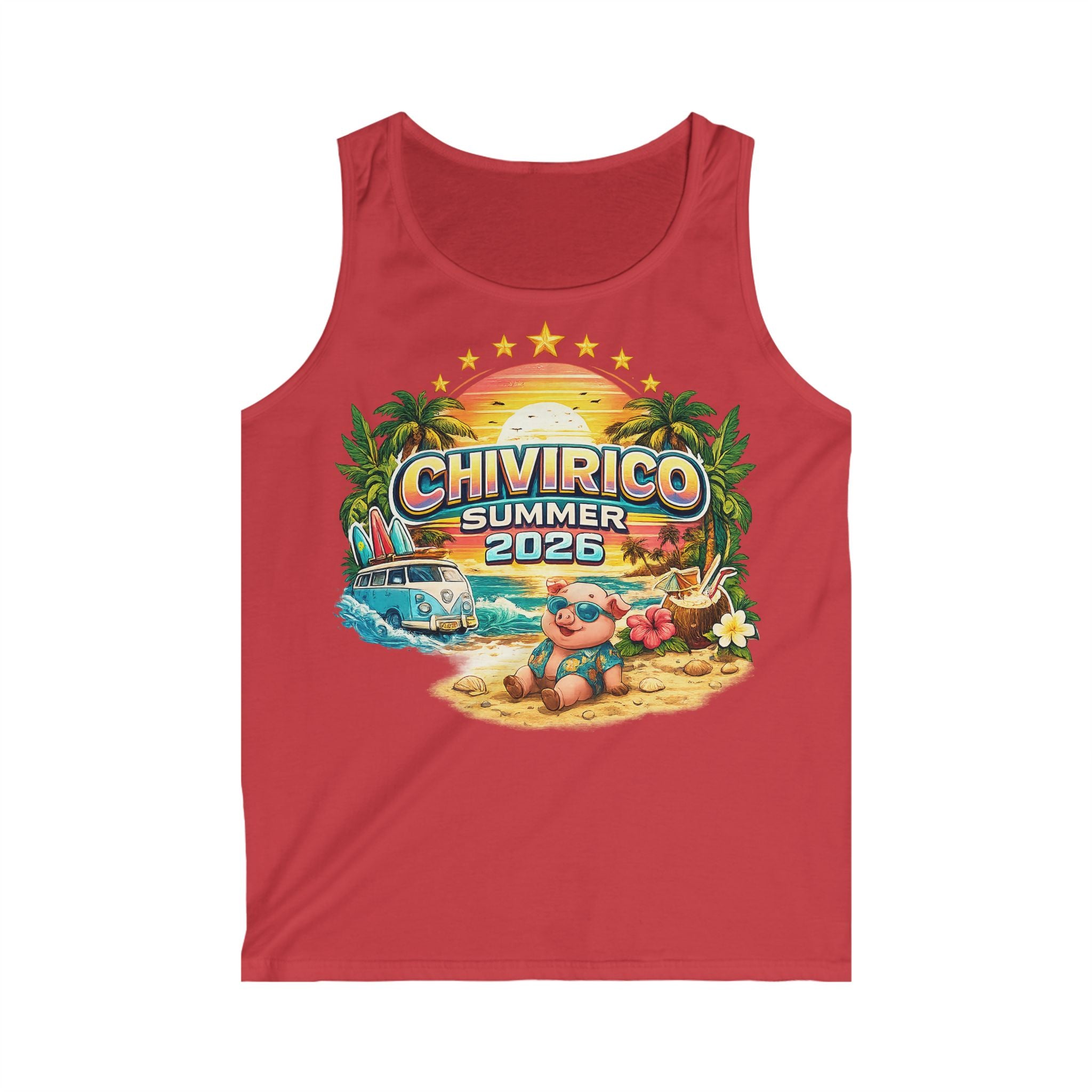 Chivirico Summer 2026 Tank Top — Retro Beach Vacation Graphic