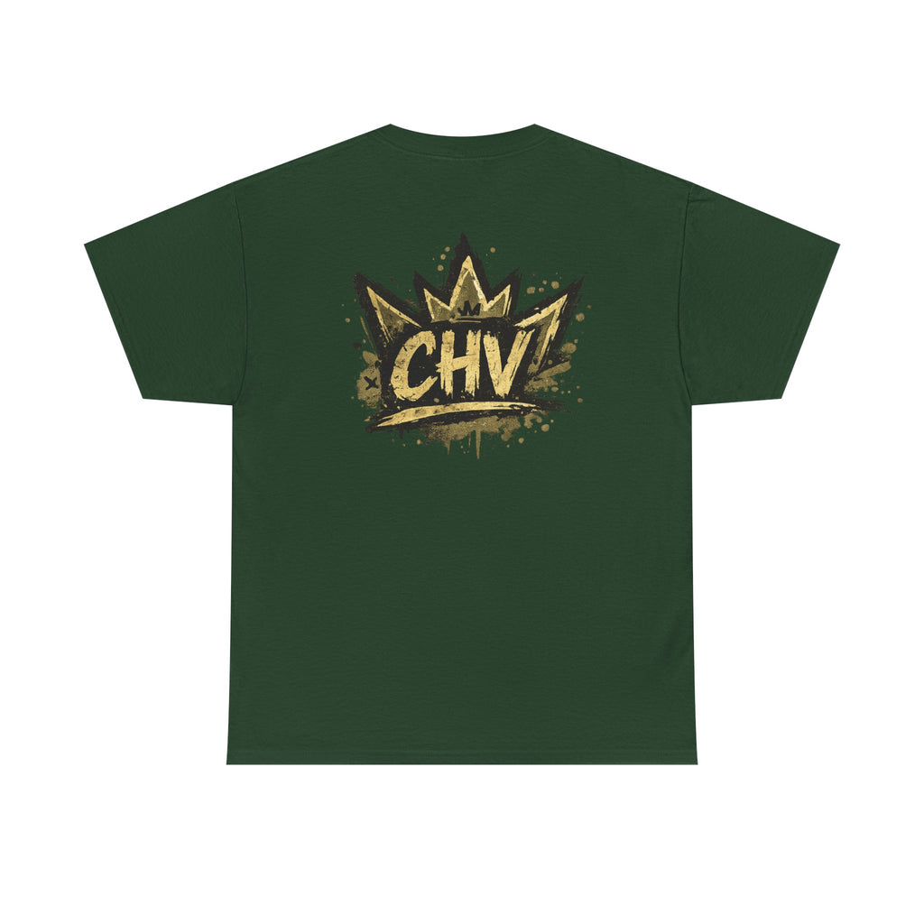 Anime Scout Tee — Chibi Soldier Graphic Shirt with "CHV" Crown Backprint